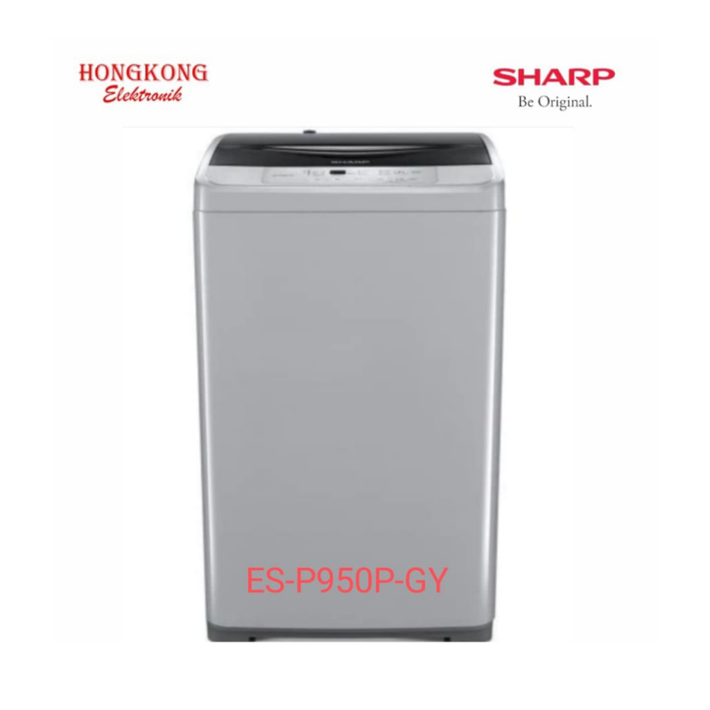 Jual MESIN CUCI SHARP Full Auto Basic Series ES-F950P-GY TOP LOADING 7. ...