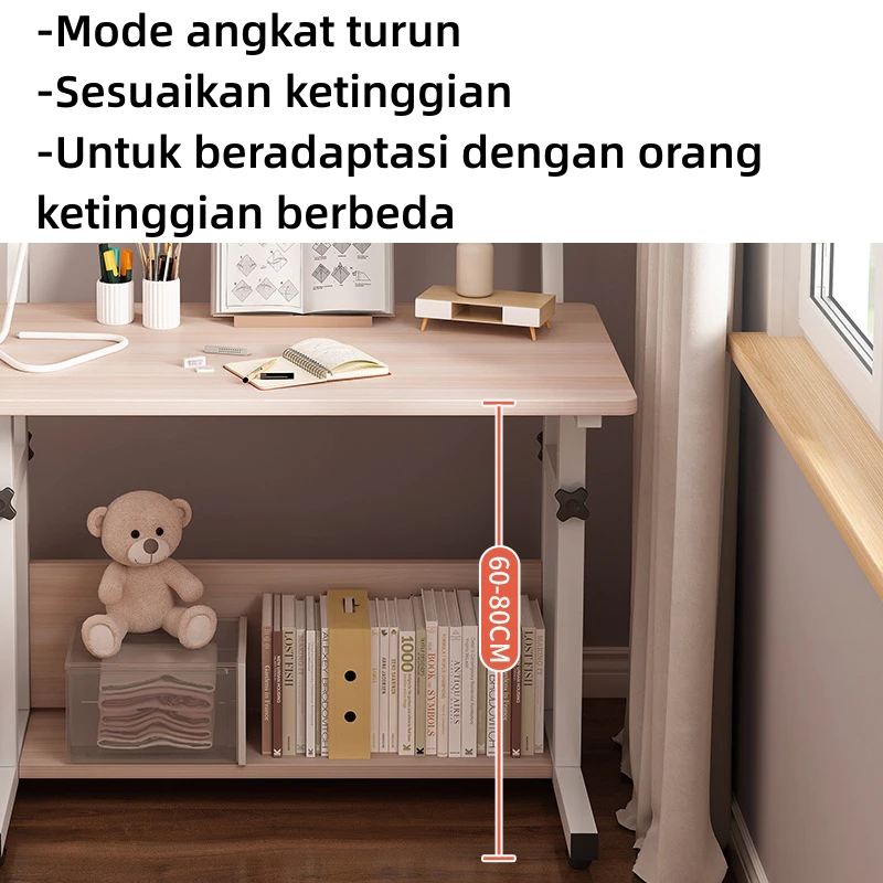 Meja belajar adjustable / meja laptop adjustable / meja tulis / meja