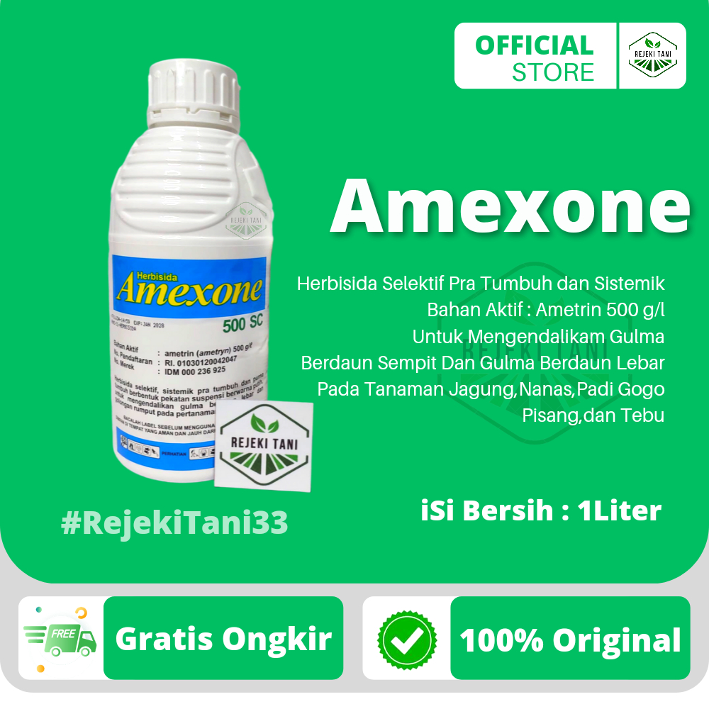 Jual Amexone Sc Liter Herbisida Selektif Dan Sistemik Pembasmi Rumput Liar Pada Tanaman