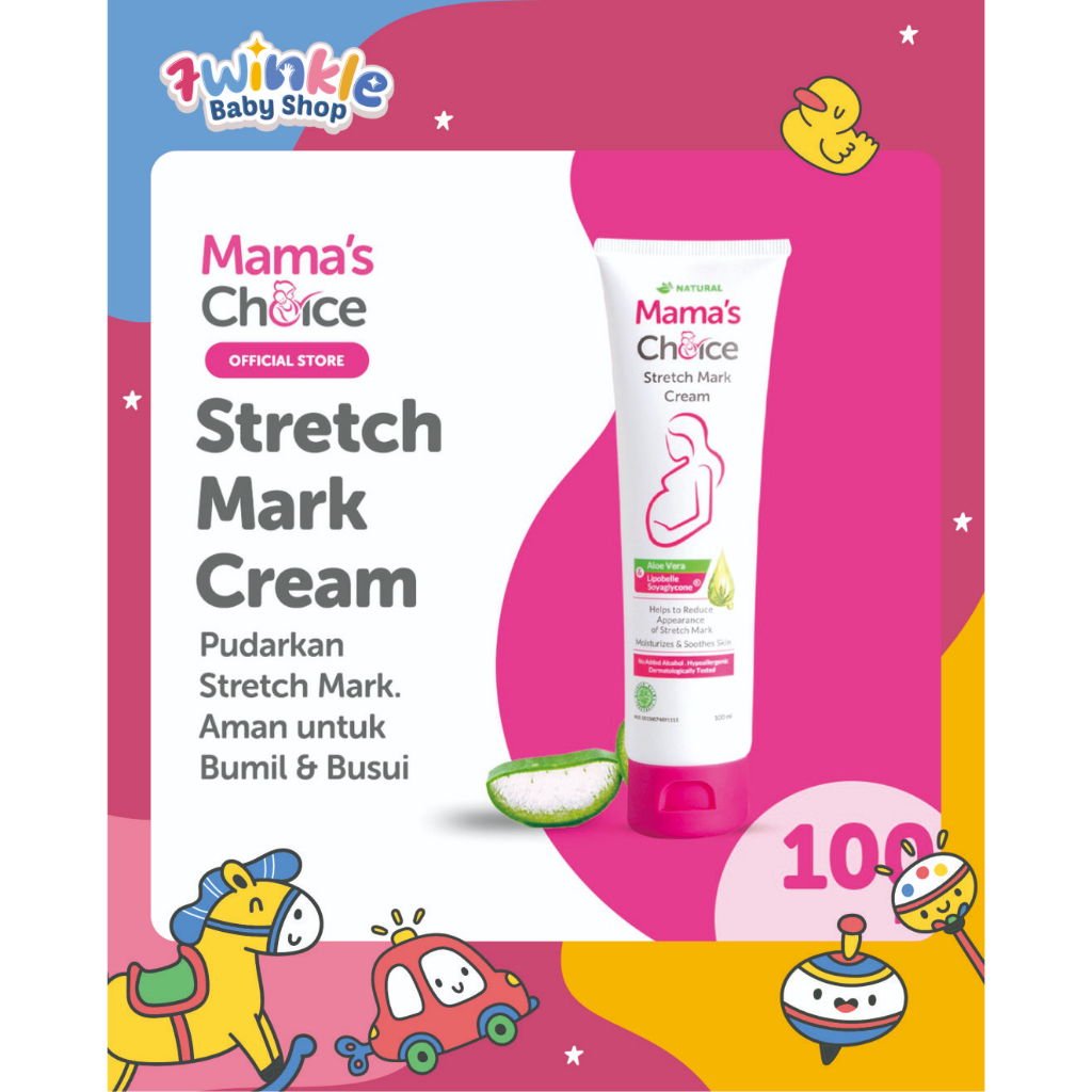 Jual Mama's Choice Stretch Mark Cream (Krim Anti Strechmark Aman untuk Ibu Hamil dan Menyusui
