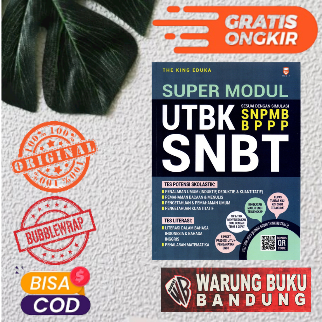 Jual Buku Super Modul UTBK SNBT Sesuai Dengan Simulasi SNPMB BPPP Tahun ...