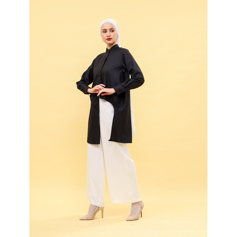 Jual Rifana Top Minimalis Asimetric Model Atasan Wanita Formal Non ...