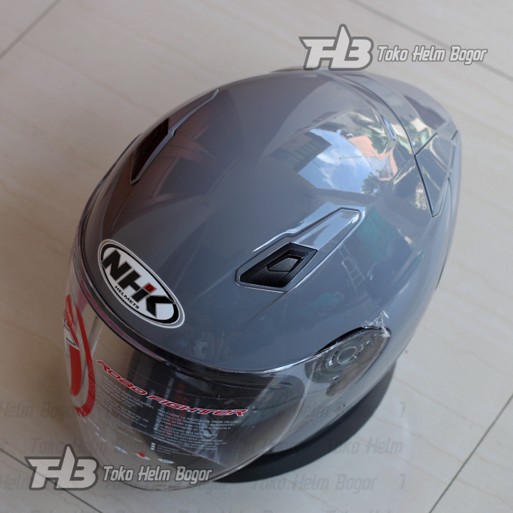 Jual NHK HELM R1 ELITE SOLID SOLID | DIM GREY GLOSSY | SINGLE VISOR ...