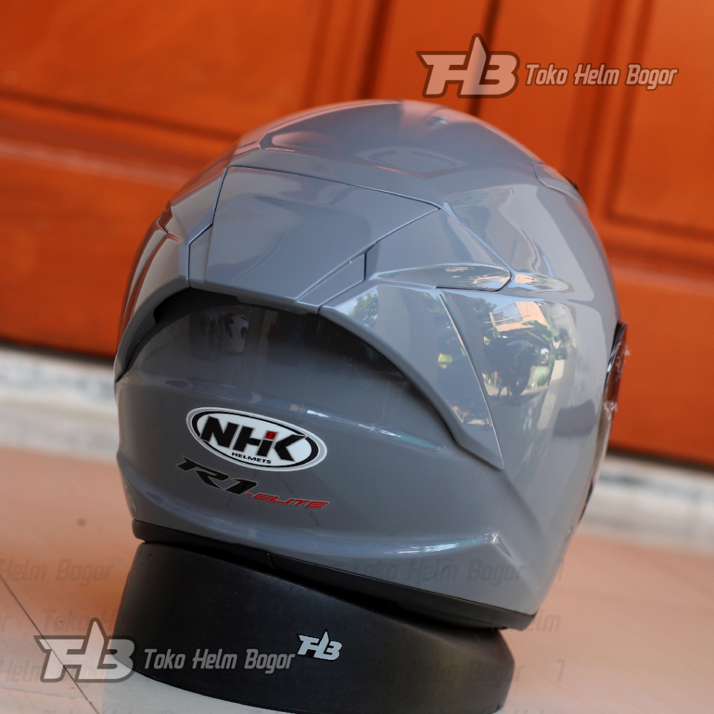Jual NHK HELM R1 ELITE SOLID SOLID | DIM GREY GLOSSY | SINGLE VISOR ...