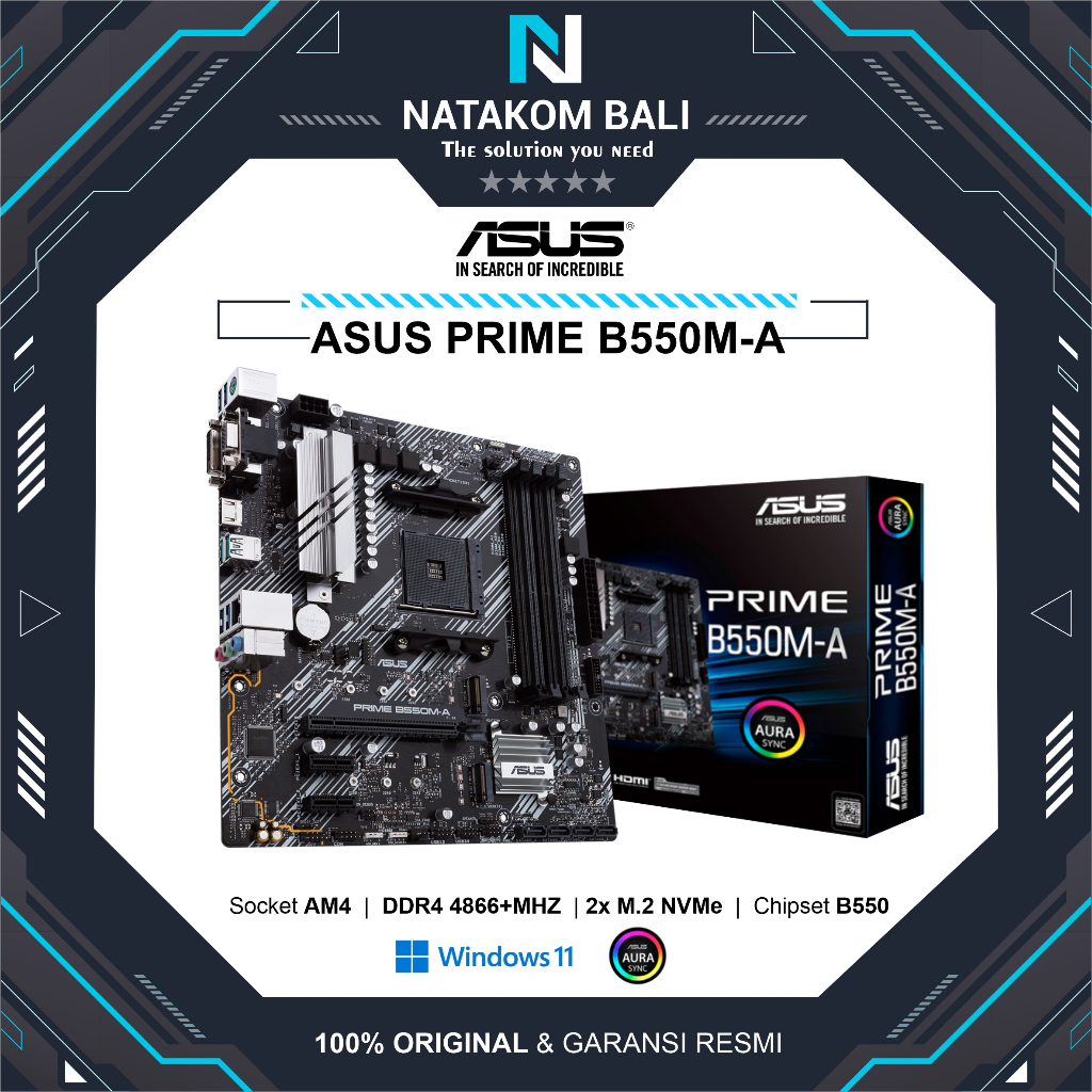 Jual MOTHERBOARD ASUS B550M-A | Shopee Indonesia