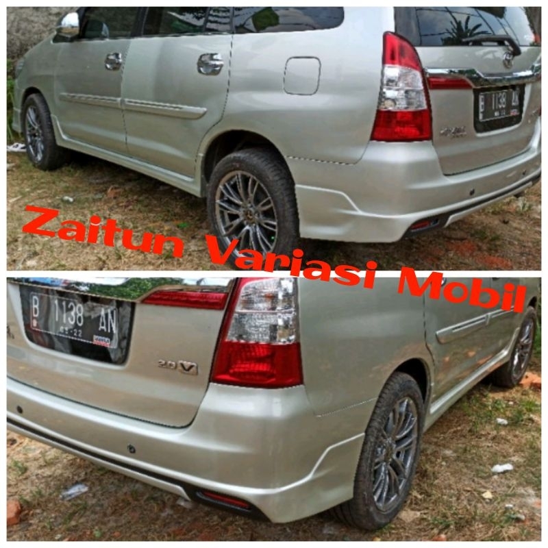 Jual Bodykit belakang & sideskirt samping kiri kanan inova innova ...
