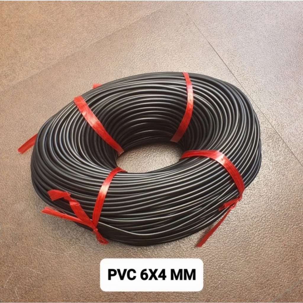 Selang Pipa PE PVC 7X4 mm 6X4 mm Irigasi Tetes Drip Irrigation