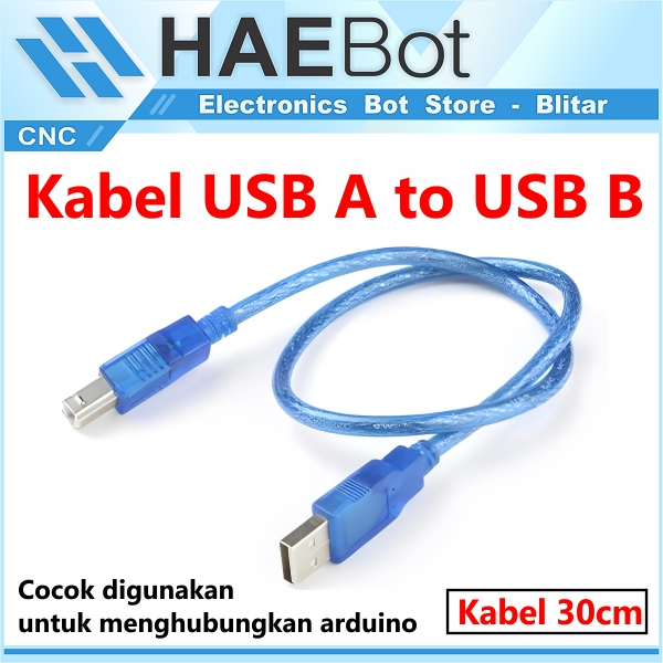 Jual [HAEBOT] Kabel Arduino USB A to USB B Printer Uno Dip Smd R3 Board ...