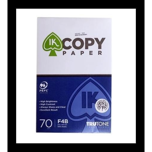 Jual Kertas Hvs F4 Folio 70 Gr Ik Copy Paper Shopee Indonesia