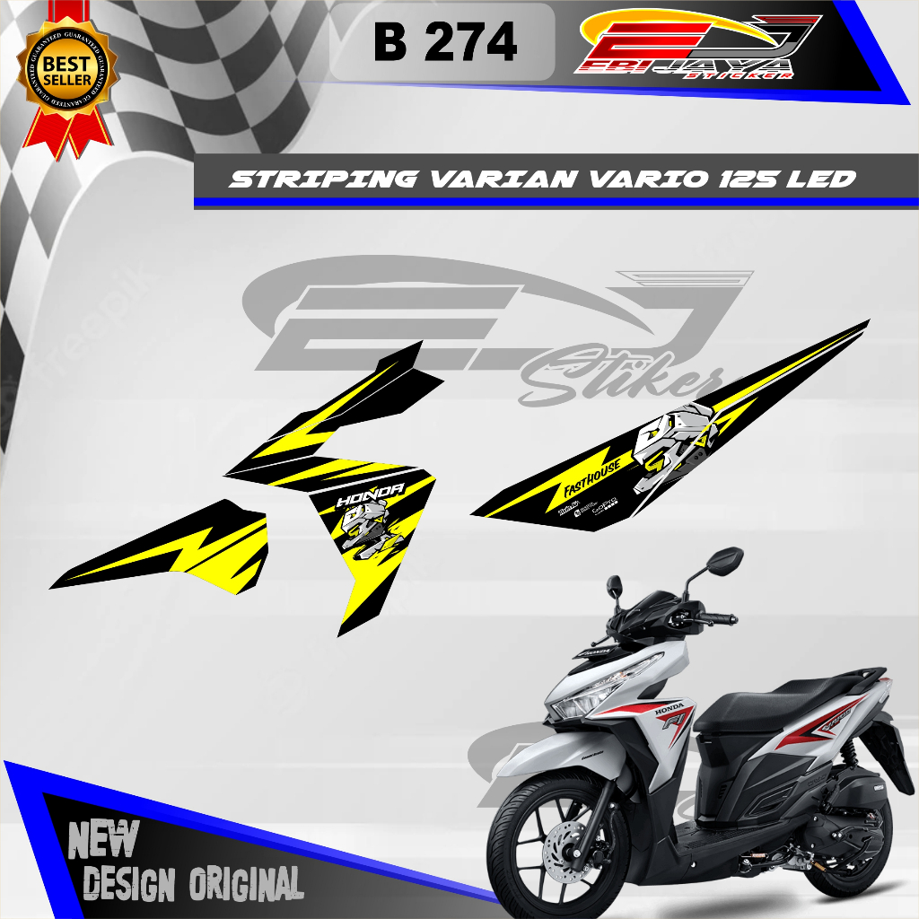 Jual STIKER VARIO 125 LED VERSI GUNDAM CUSTOM / STIKER HONDA VARIO 125