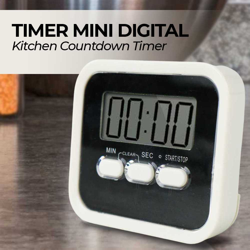 Jual Timer Masak Mini Digital Dapur Countdown Timer Ii Shopee