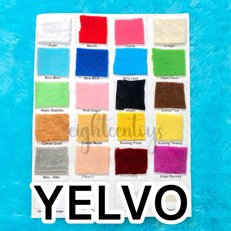 Jual BAHAN YELVO (BAHAN BONEKA) | Shopee Indonesia