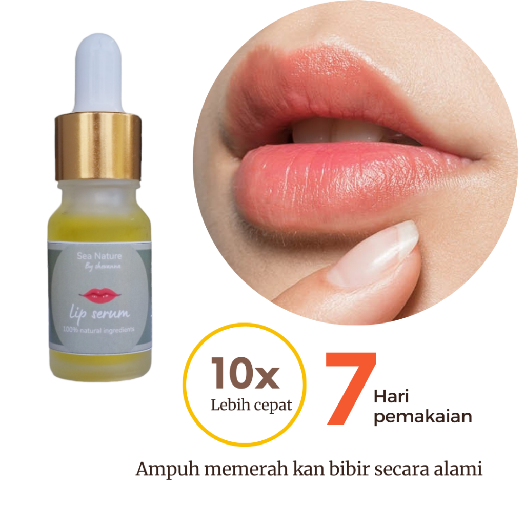 Jual Natural Lip Serum Serum Bibir Alami Mencerahkan Dan Menutrisi Bibir Pemerah Bibir