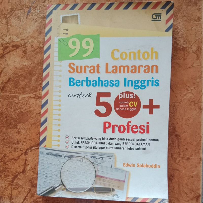Jual 99 Contoh Surat Lamaran Berbahasa Inggris untuk 50+ Profesi