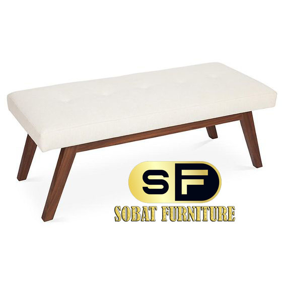 Jual Bench Ukuran Standar Minimalis dengan Jok Busa Desain Simpel Kayu ...