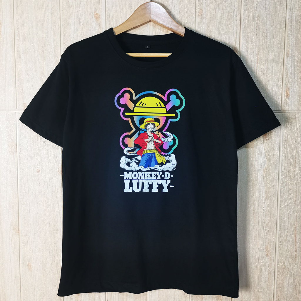 Jual Kaos Distro One Piece Monkey D Luffy Pria Wanita Baju Lengan Panjang Pendek Branded