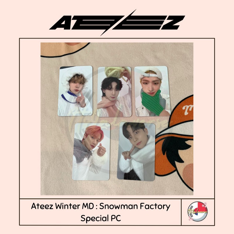 ATEEZ WINTER MD SNOWMAN FACTORY PHOTOCARD BINDER with Jongho photocards deals