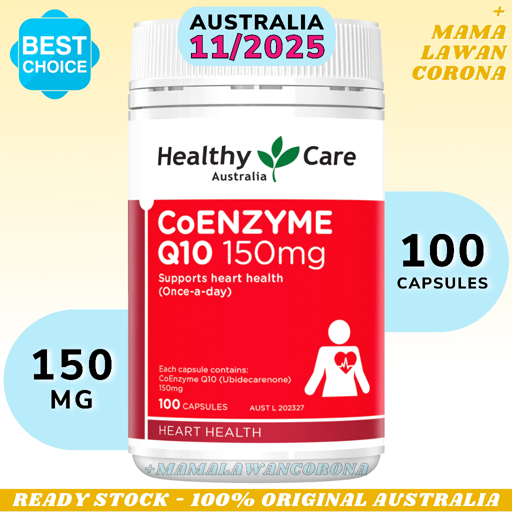 Jual Healthy Care CoQ10 150mg 100 Capsules Coenzyme Co Enzyme Q10