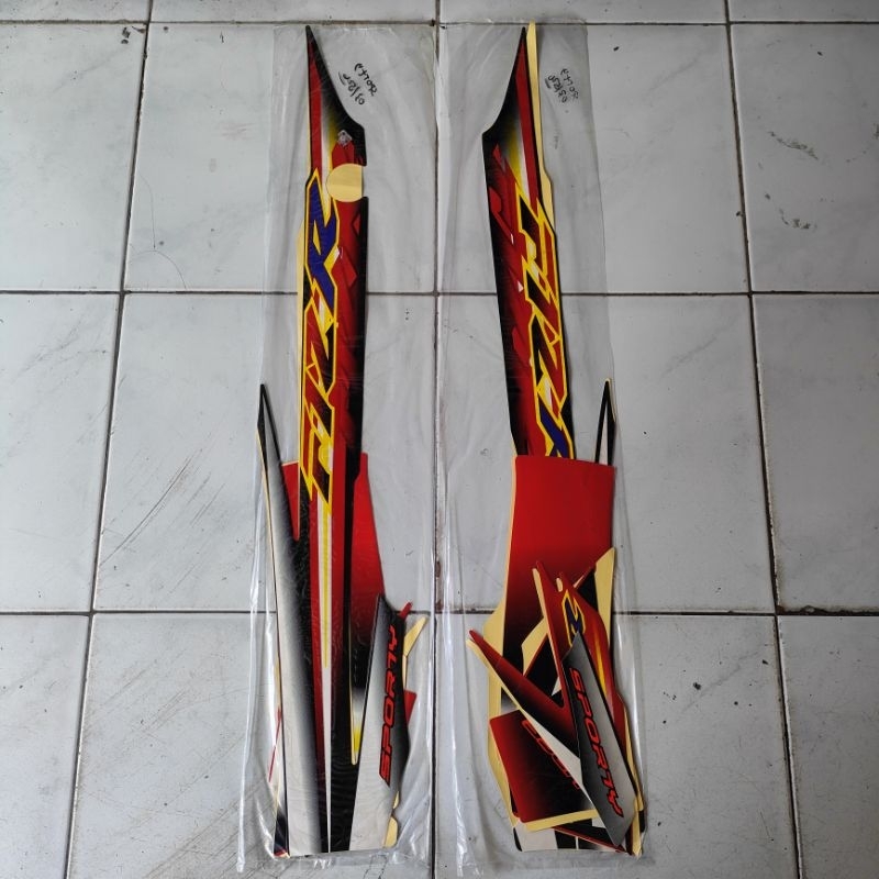 Jual striping lis sticker standar motor yamaha fiz r sporty 2003 merah ...