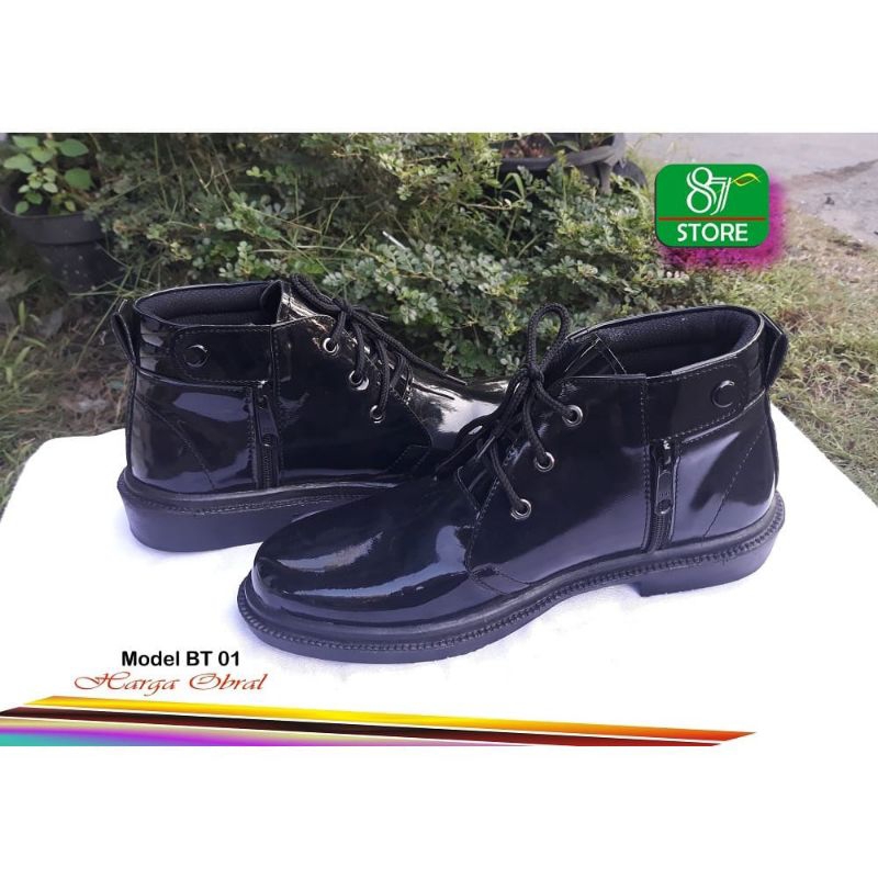 Jual Sepatu Pdh Tali Resleting Mengkilat Satpam Polisi Tni Dinas