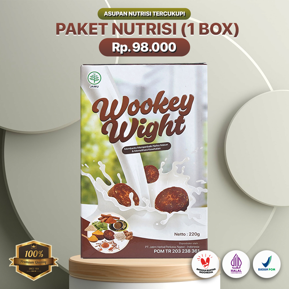Wookey Weight - Susu Penambah Berat Badan BPOM Herbal Alami Paket Nutrisi