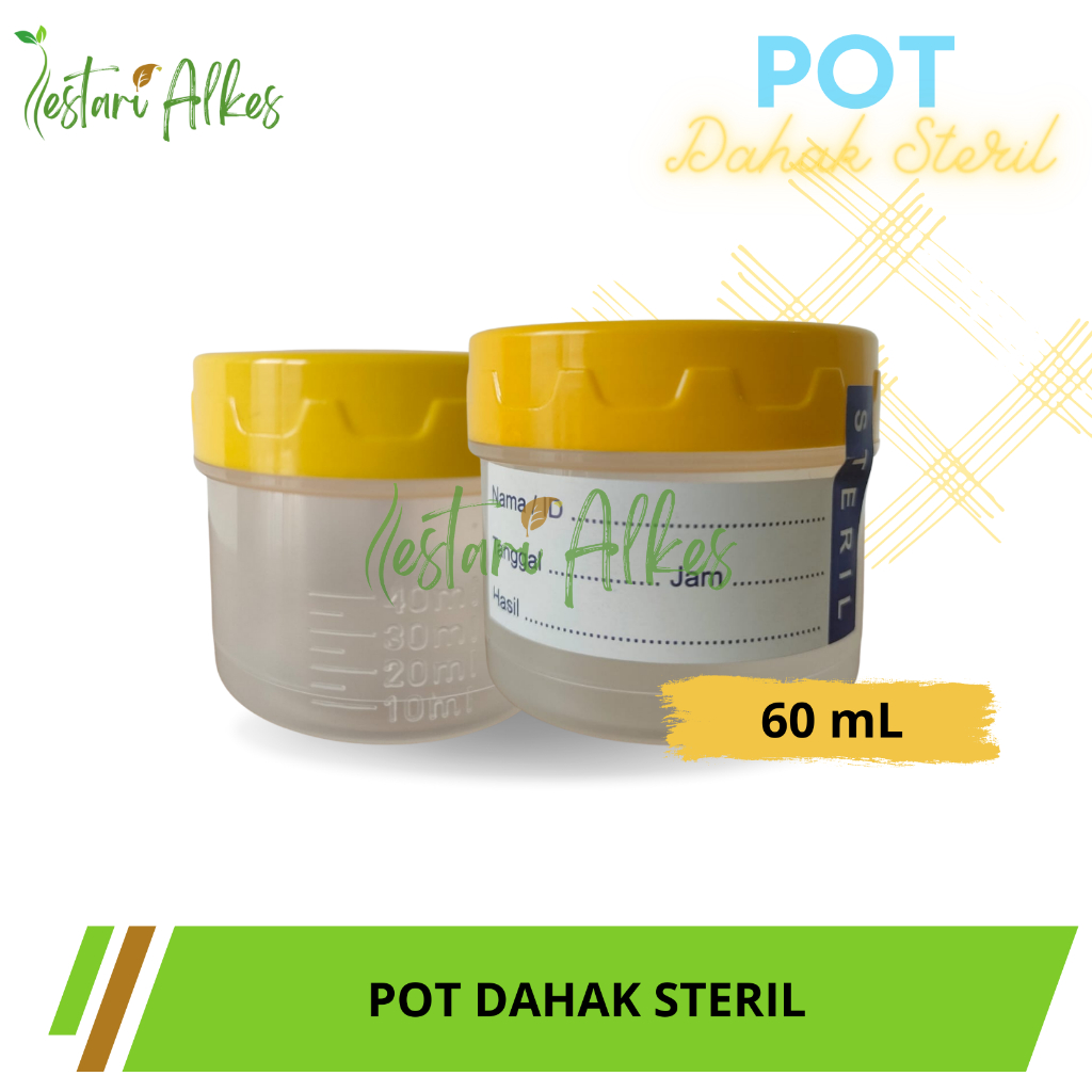 Jual Pot Dahak Steril 60 cc / Sterile Container Shopee Indonesia