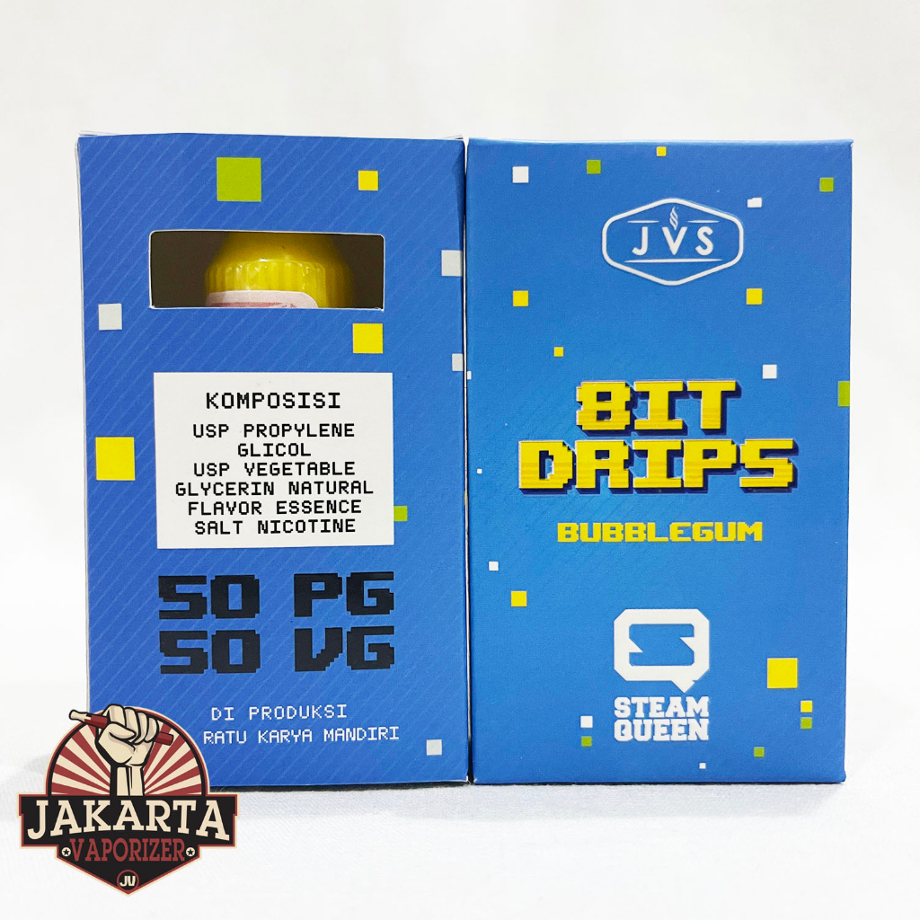 Jual [SALT] BIT DRIPS 8IT BUBBLEGUM SALTNIC 15ML 30MG BY JVS X SQJ ...