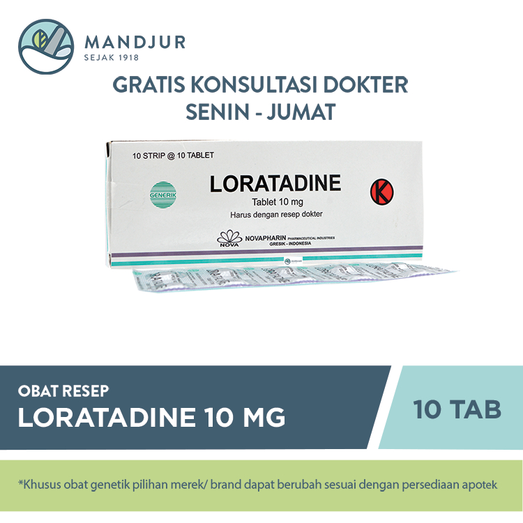 Jual Loratadine Mg Strip Tablet Shopee Indonesia