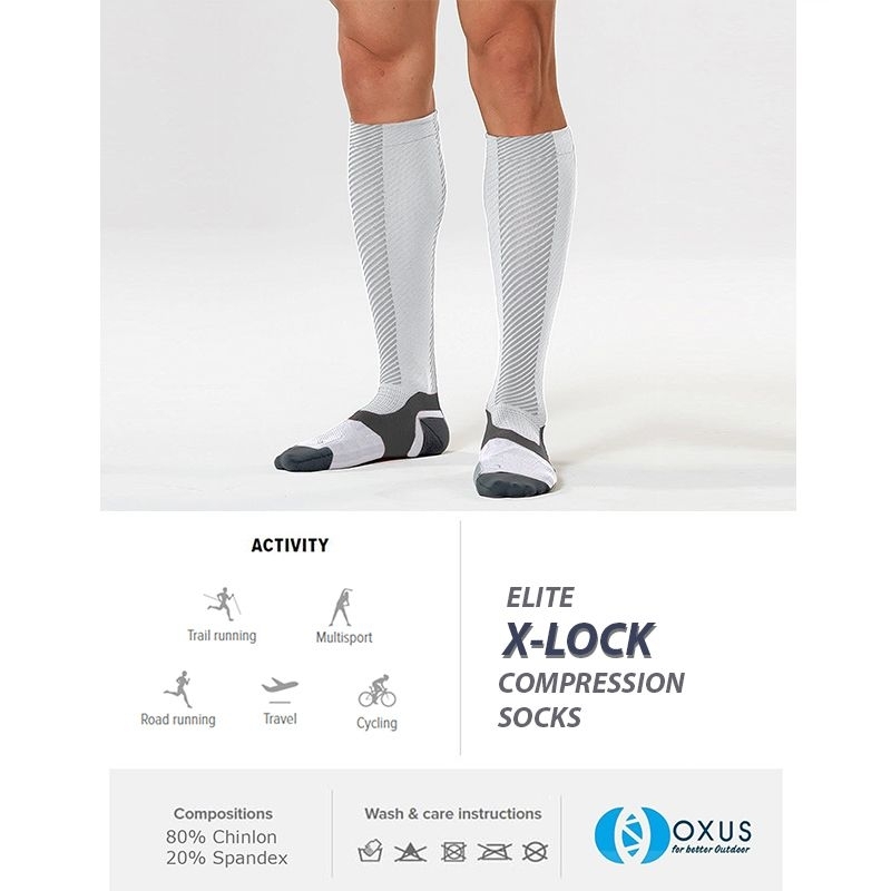 Jual Elite Race Compression Socks Running Marathon Lari Sepeda Cycling ...