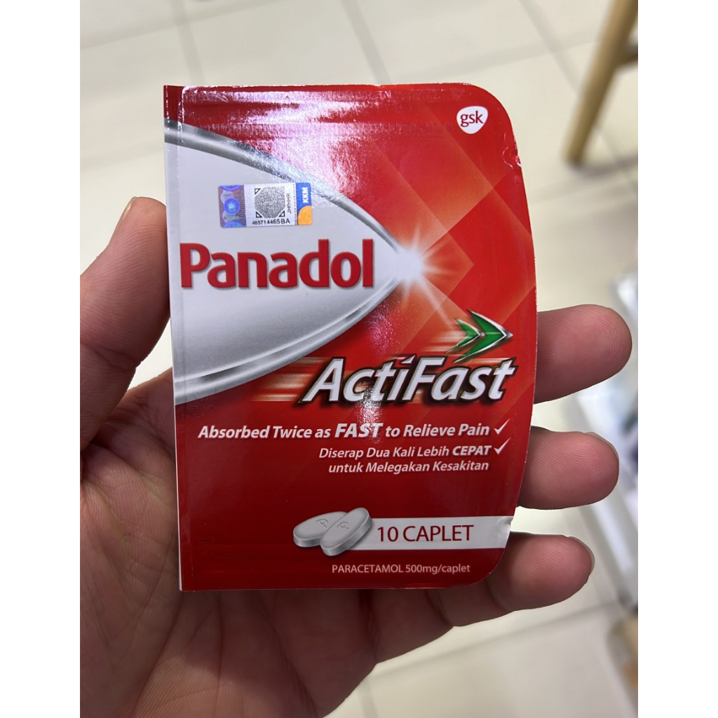 Jual Panadol Actifast 500mg Per Strip 10 Tablets Malaysia Shopee Indonesia 7683