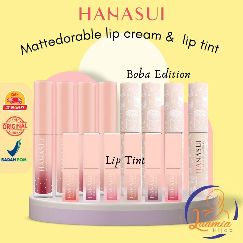 Jual Hanasui Mattedorable Lip Cream Lip Tint Tintdorable Liptint | Lip ...