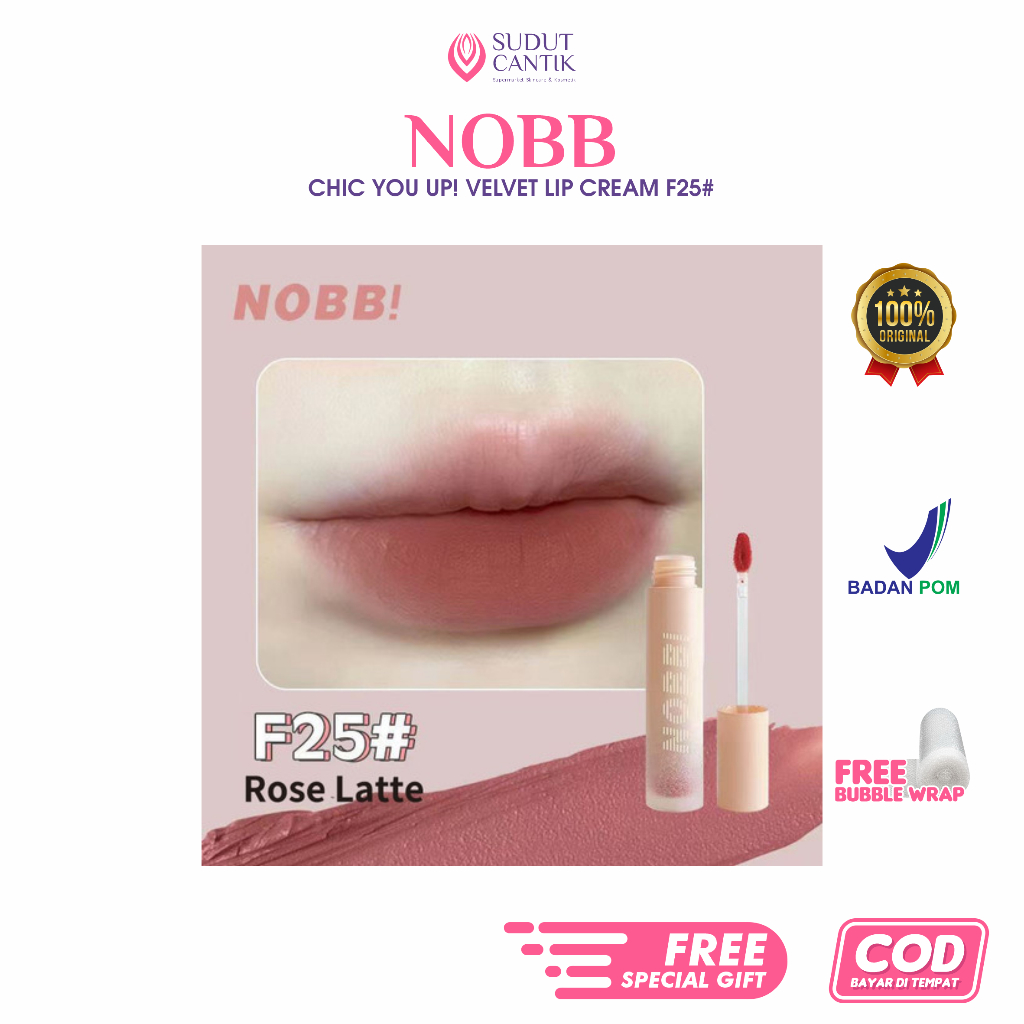 Jual Sudut Cantik - NOBB Chic You Up Velvet Lip Cream | Shopee Indonesia