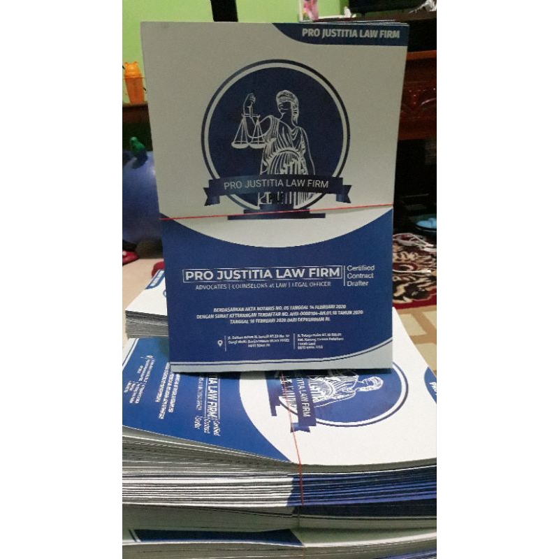 Jual [CUSTOM] Cetak Map F4 Folder 260gr SEKOLAH / KANTOR LAMINASI ...
