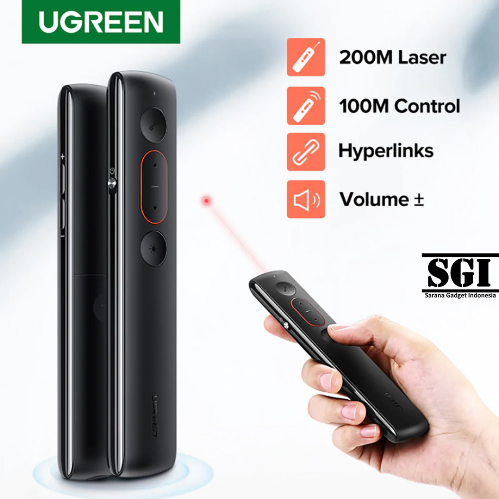 Jual UGREEN ORIGINAL Wireless Laser Pointer with Volume Control ...