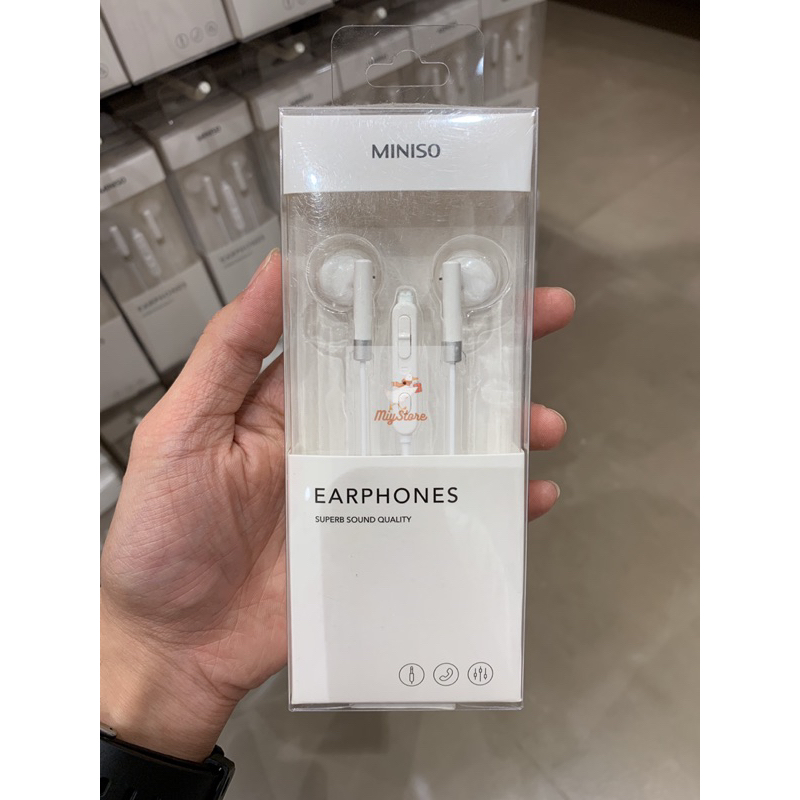 Jual MINISO Earphones Headset Super Sound Quality 120cm Shopee Indonesia