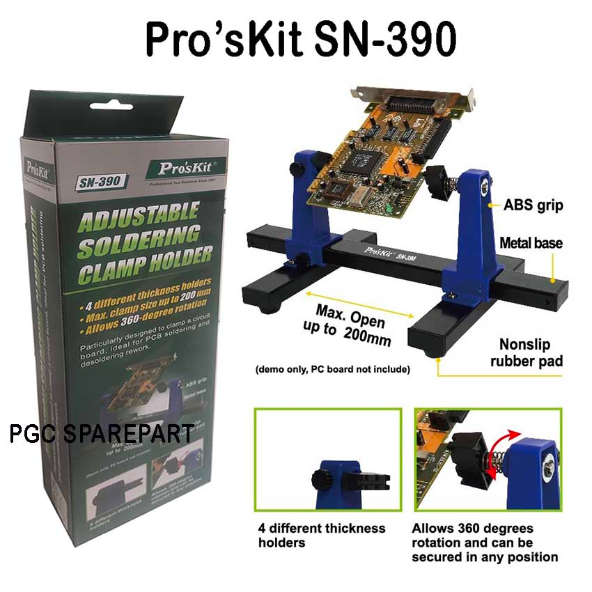 Jual Pro's Kit SN-390 Adjustable Soldering Clamp Holder / SN390 Jepitan ...