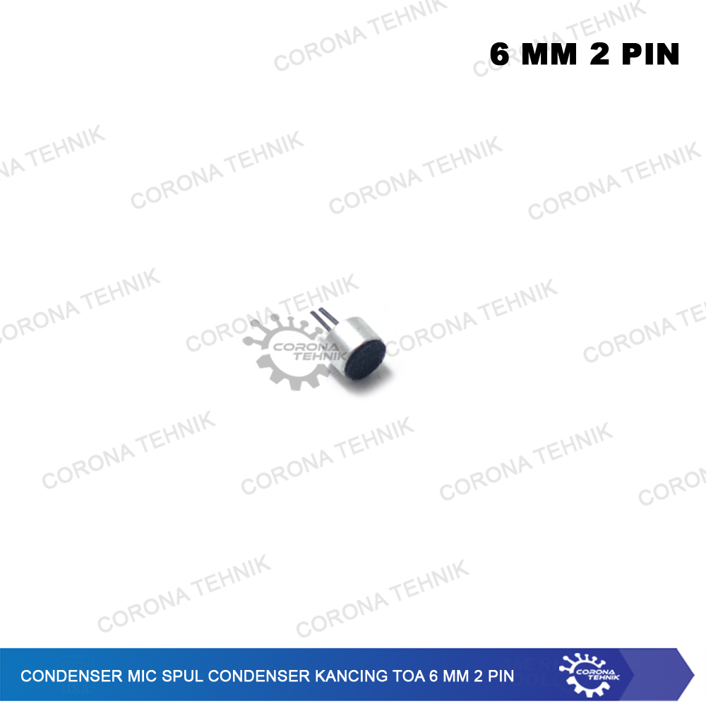 Jual Condenser Kancing Toa 6 mm 2 Pin Condenser Mic Spul | Shopee Indonesia