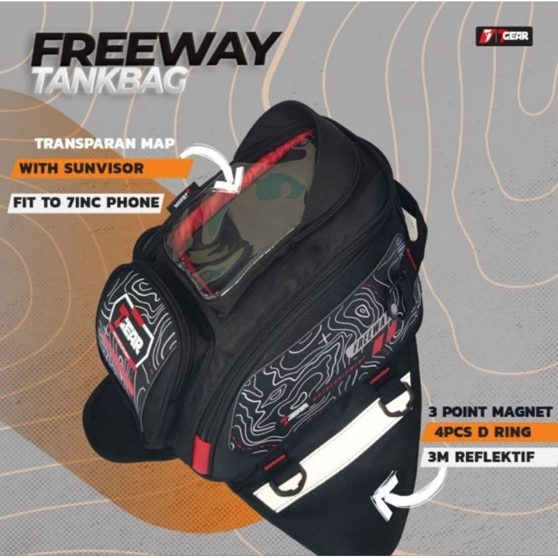 Jual Gear Tankbag Freeway Tas Motor Tas Tangki Tas Touring Tank Bag Freeway Gear