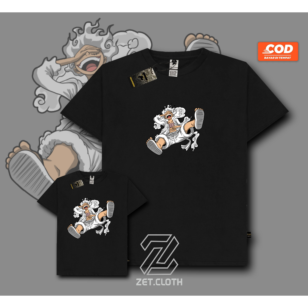 Jual ZET.CLOTH | KAOS COUPLE ANAK DAN DEWASA KARAKTER LUFFY MODE SUN ...