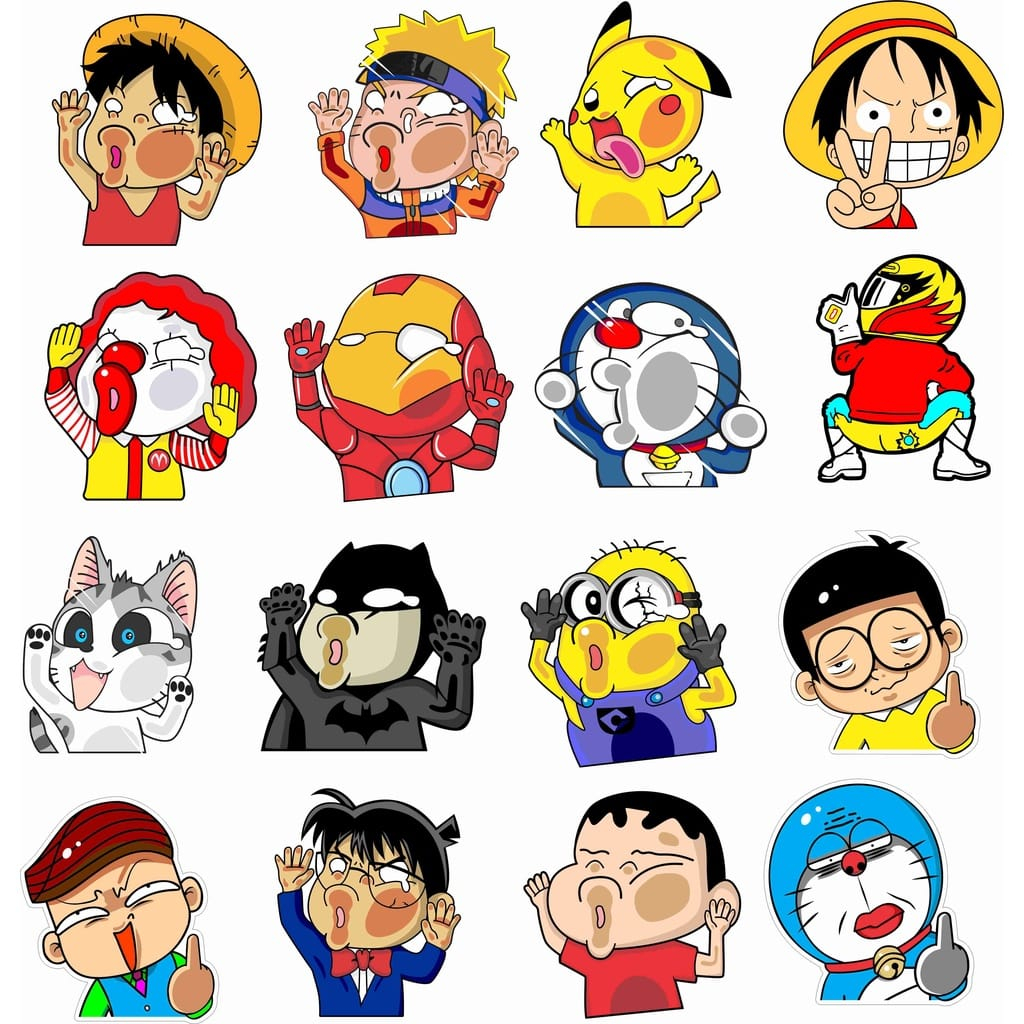 Jual Stikers Anime Vector Set - Coreldraw | Shopee Indonesia