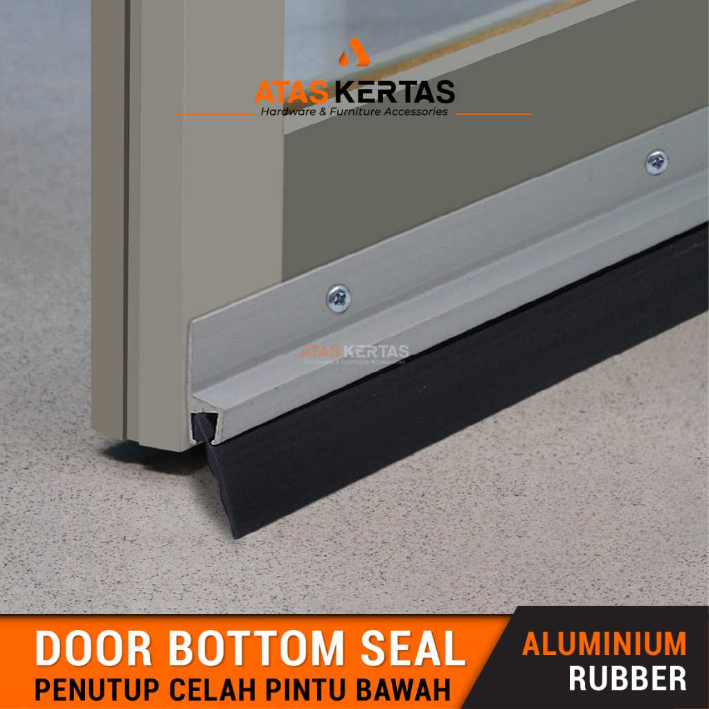 Jual Aluminium door seal karet / Lis Penutup celah bawah pintu Shopee