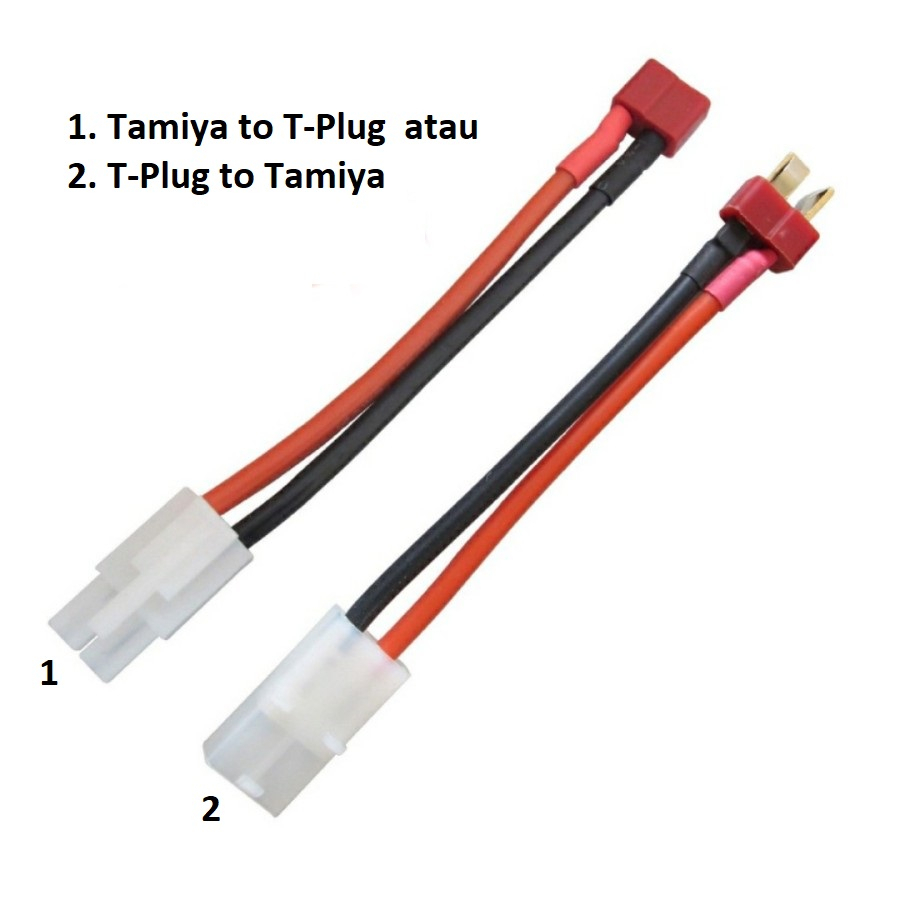 OliRC 4pcs Tamiya a T-Plug Deans Style Maschio Femmina RC