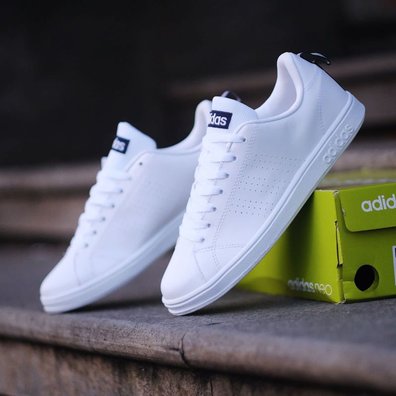 Adidas neo advantage white navy store