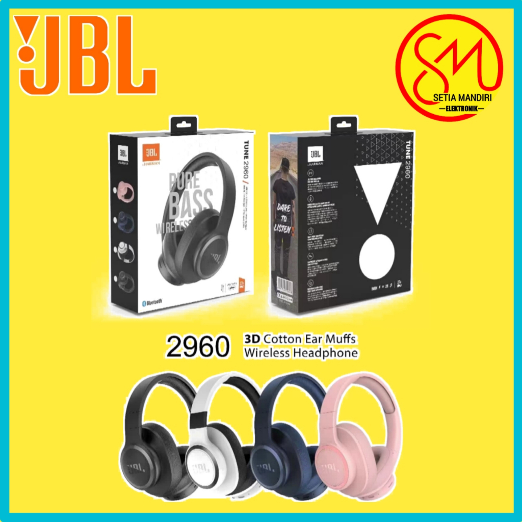 Jual JBL Headset Bluetooth Wireless Tune 2960 Headphone Nirkabel kw super Shopee Indonesia