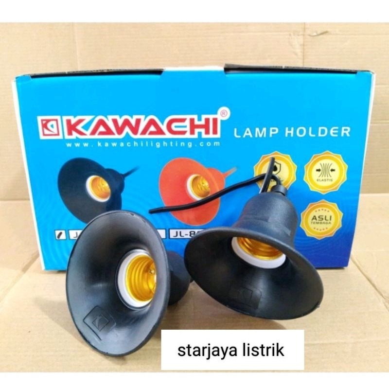 Jual Fitting Lampu Gantung Kawachi Jl Hitam Fitting Lampu Tahan Hujan Pcs Shopee