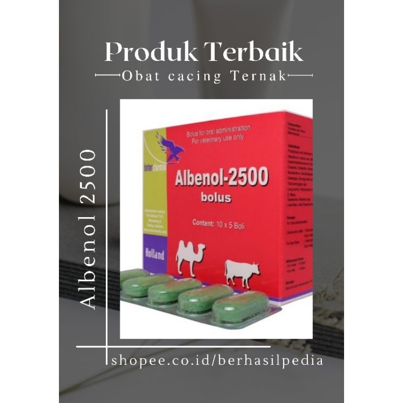 Jual Albenol 2500 OBAT CACING SAPI KAMBING DOMBA BERKUALITAS Harga Per 1 Bolus Shopee Indonesia