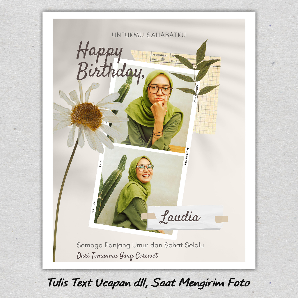 Jual Custome Foto Ucapan Selamat Ulang Tahun | Shopee Indonesia
