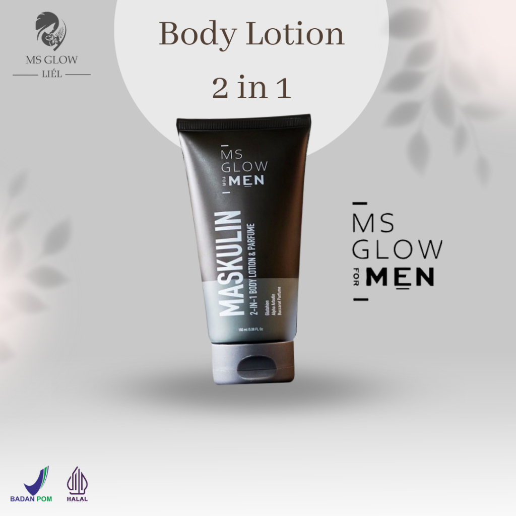 Jual MS Glow for Men Maskulin 2in1 Body Lotion & Parfume [BEST SELLER ...