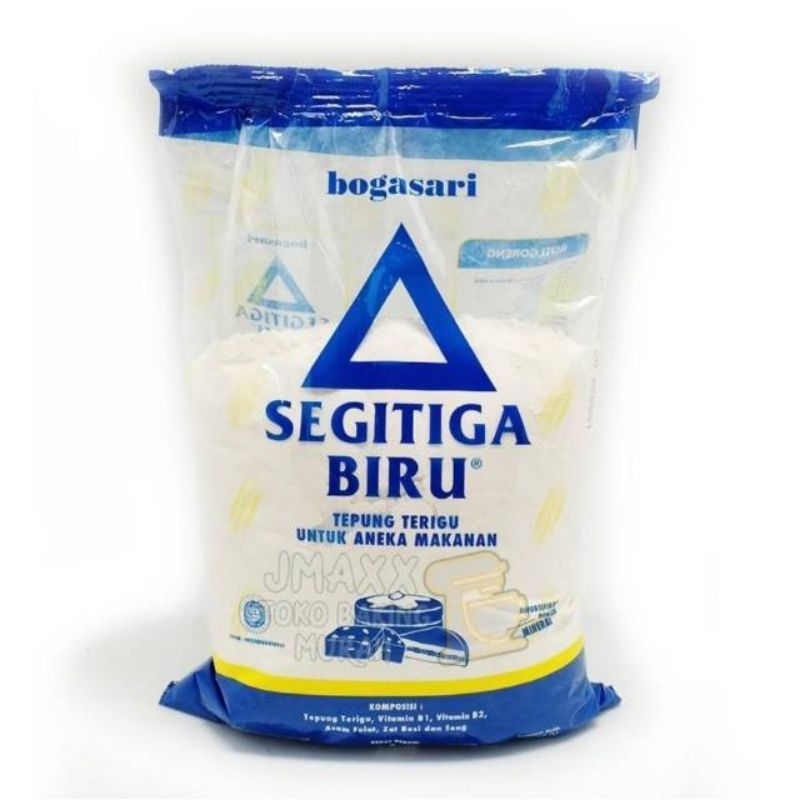 Jual Bogasari Tepung Terigu Segitiga Biru 1 Kg Shopee Indonesia 