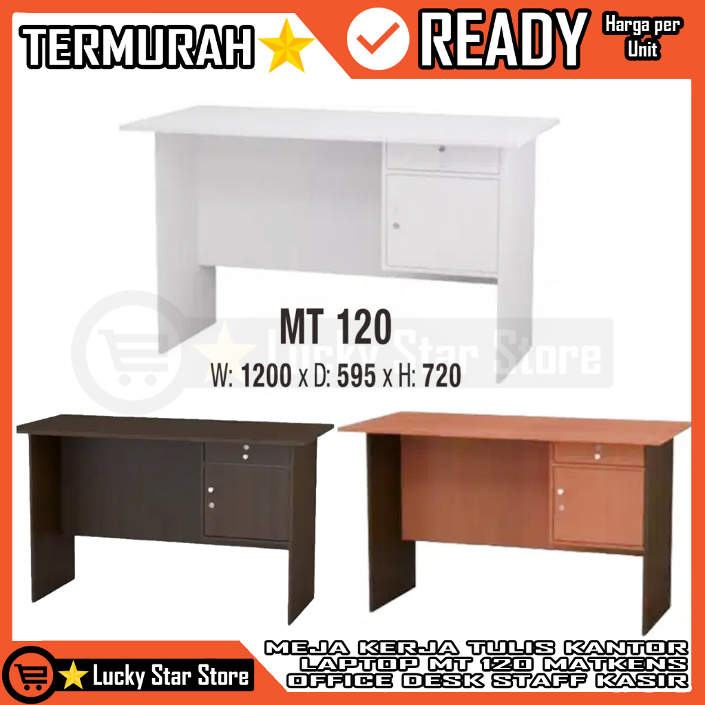 Jual Kargo Meja Tulis Kerja Belajar Desk Komputer Kantor 12 Biro Matken Mt 120 Laptop Office 5552